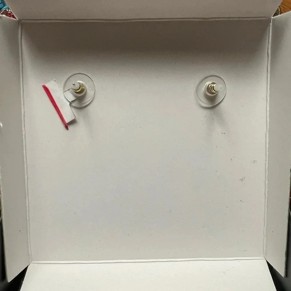 Disney Minnie Mouse x Baublebar Earrings With Crystal Accents Gold Tone Hardware - Picture 3 of 4